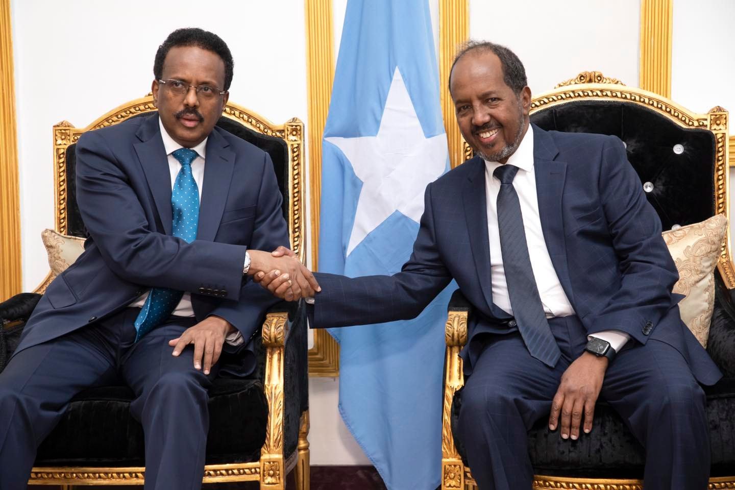 Madaxweynaha cusub oo tegay Villa Somalia